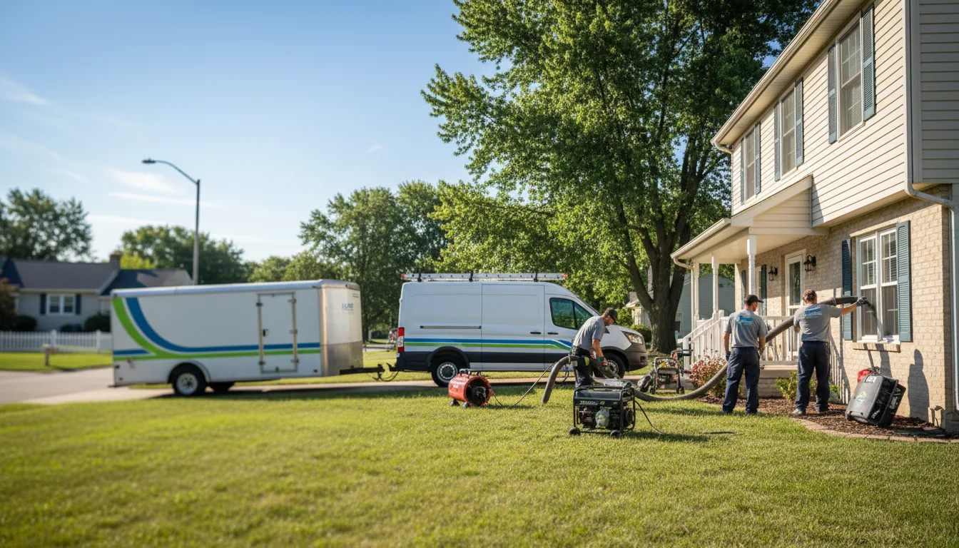 Flooded Basement Restoration And Cleanup With Repair in Glenbeulah, WI near me